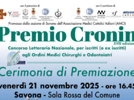 XVIII edizione Premio Cronin 2025 – Cerimonia di Premiazione
